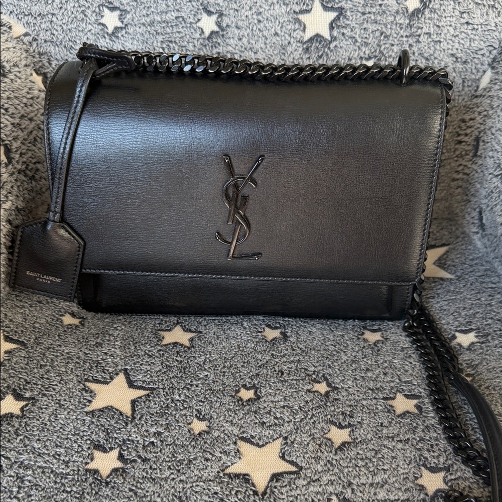 Saint Laurent Medium Sunset Leather Shoulder Bag